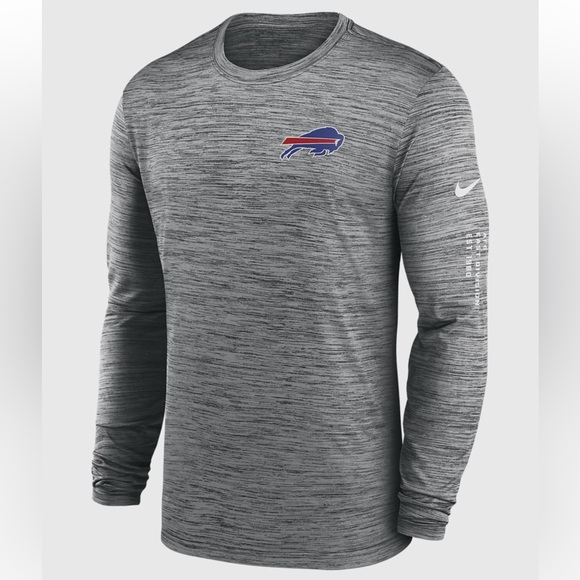 Nike Buffalo Bills Velocity Dri-FIT NFL Long-Sleeve T-Shirt Size Small - Picture 1 of 4
